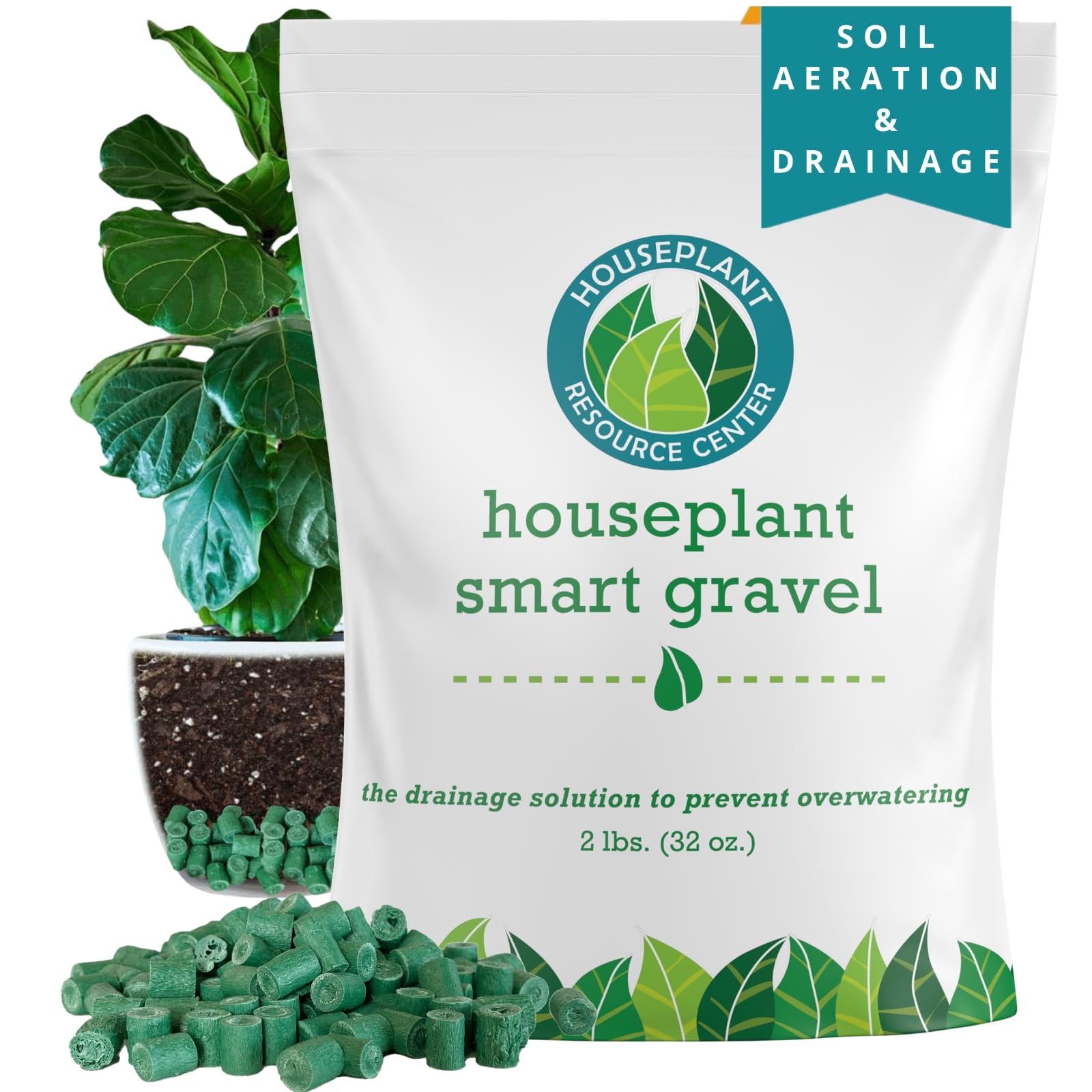 house plant smart gravel Smart Gravel Drainage Rocks for Potted Plants — Eco-Friendly Overwatering  Solution