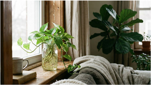 Easy Winter Plant Care with a DIY Hydroponic Setup