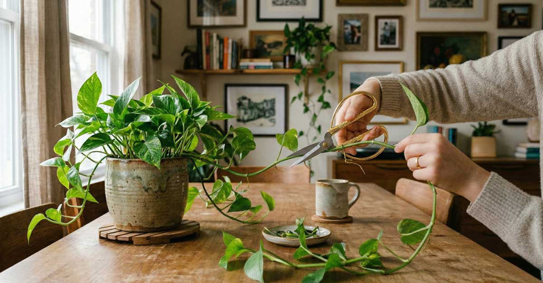 How To Trim A Pothos Vine For Fuller Indoor Growth