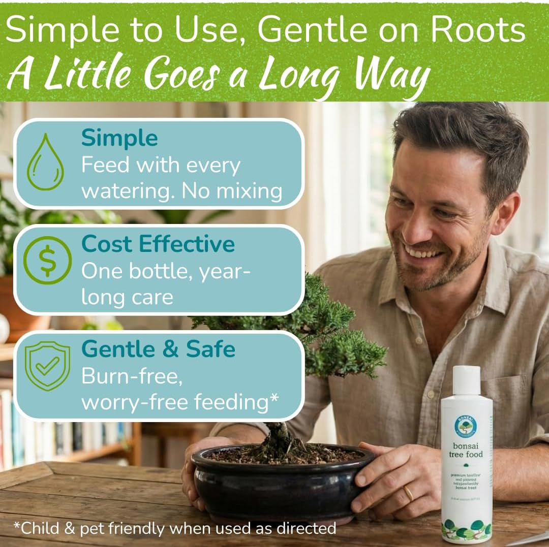 Bonsai Tree Food – Enriched, Bioavailable Liquid Fertilizer | 8 oz
