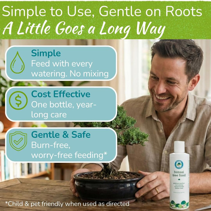 Bonsai Tree Food – Enriched, Bioavailable Liquid Fertilizer | 8 oz