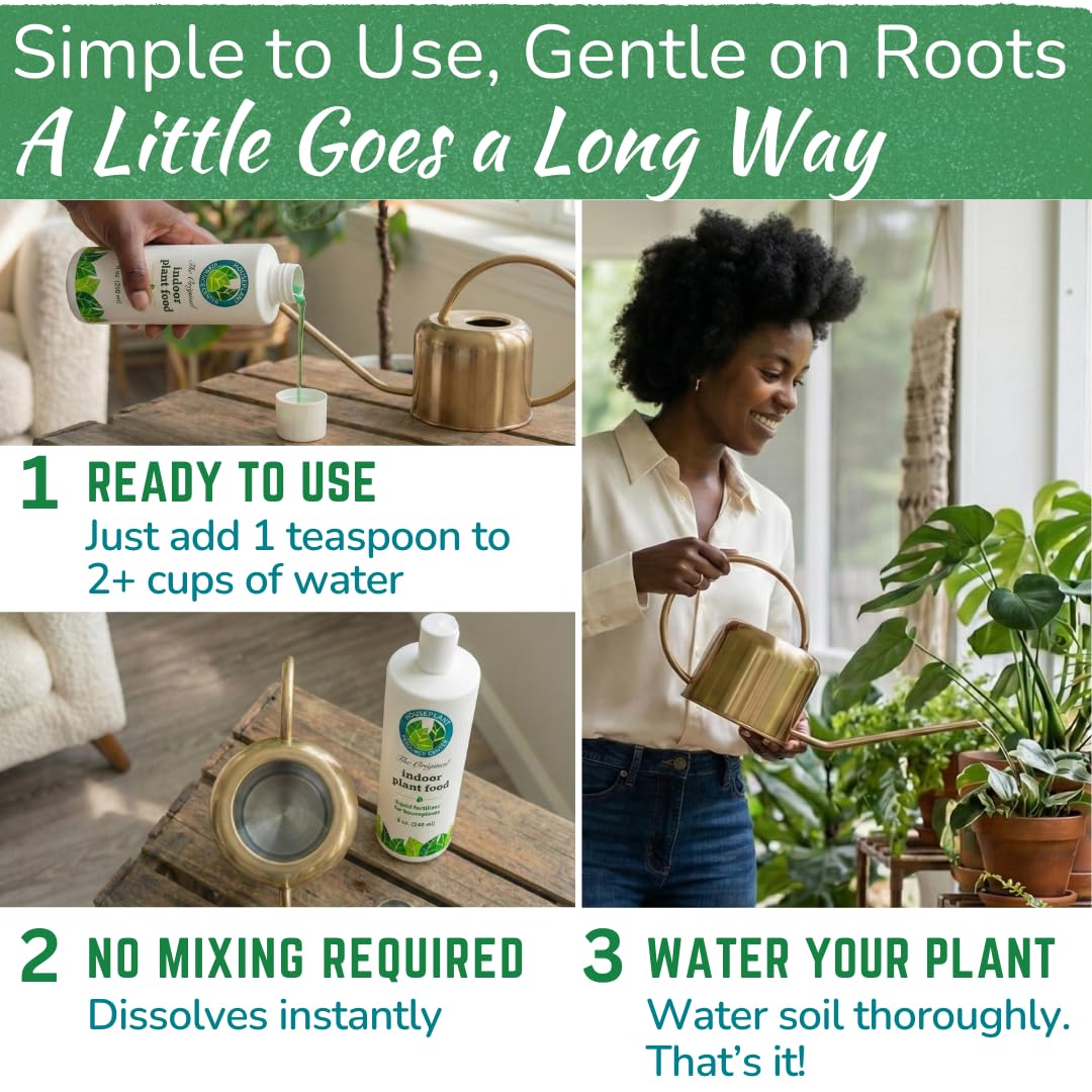Indoor Plant Food - Versatile, Bioavailable Liquid Fertilizer | 8 oz