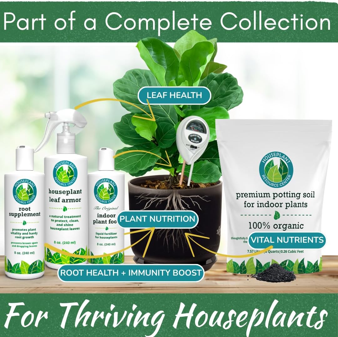 Houseplant 3-in-1 Soil Meter — Measures Light, Moisture & pH for Optimal Growth | Battery-Free