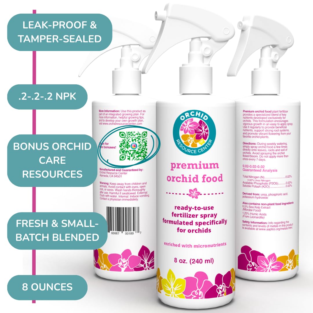 Orchid Food Spray – Enriched, Bioavailable Fertilizer Mist | 8 oz