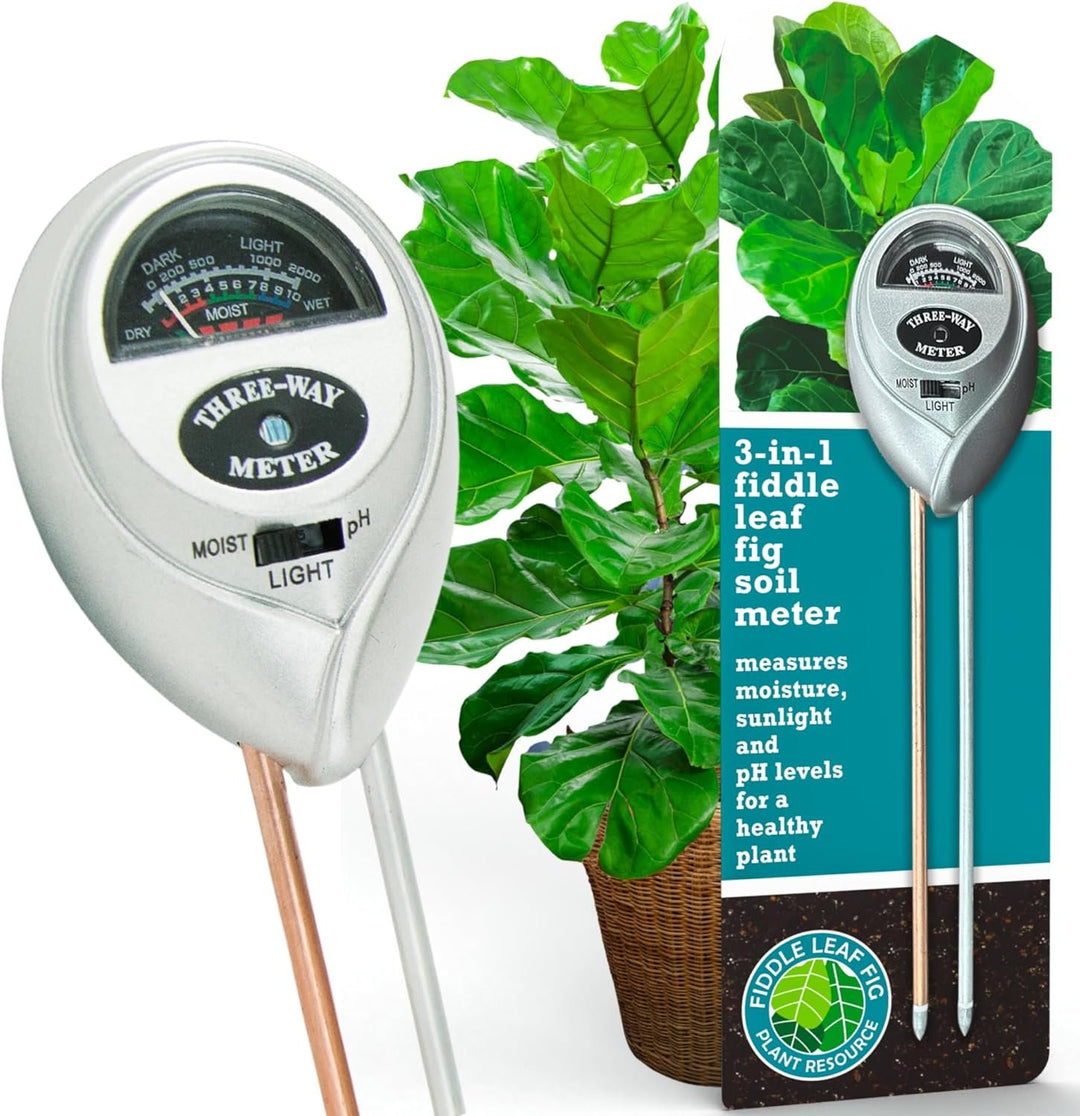 soil ph & moisture meter Fiddle Leaf Fig 3-in-1 Soil Meter — Measures Light, Moisture & pH for – Houseplant Resource Center