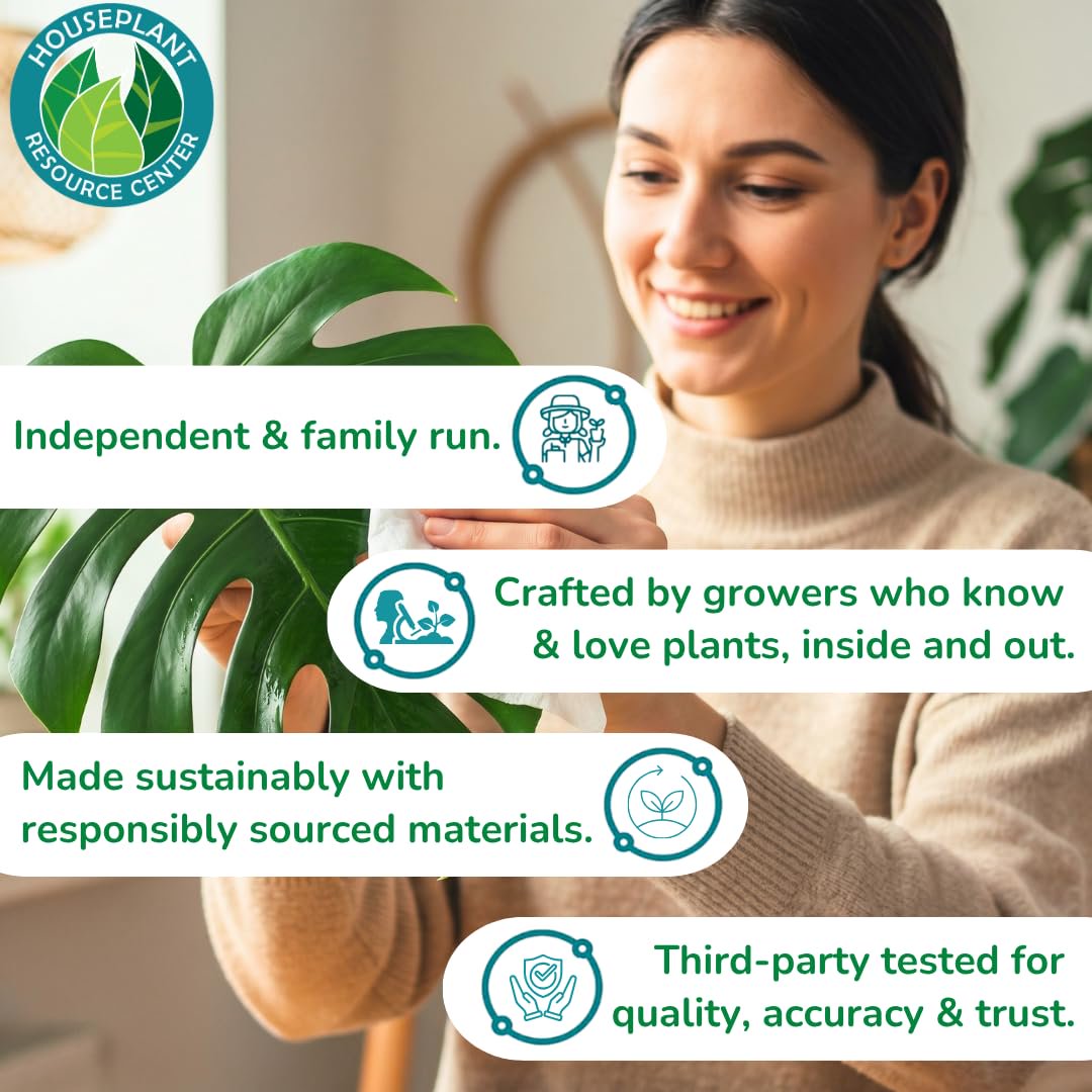 Leaf Cleaner Wipes for House Plants – Natural Leaf Polish, Gloss, and Shine | 30 count