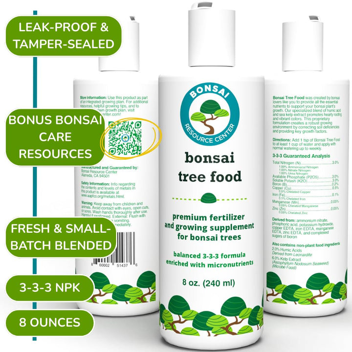 Bonsai Tree Food – Enriched, Bioavailable Liquid Fertilizer | 8 oz