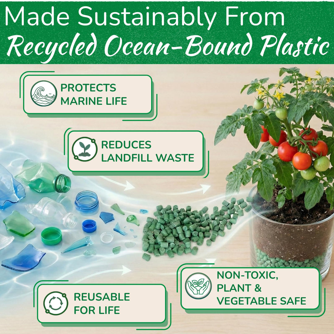 Smart Gravel Drainage Rocks for Potted Plants — Eco-Friendly Overwatering Solution | 2 lbs