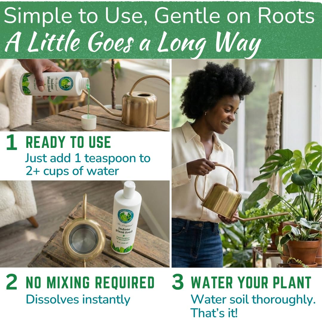 Indoor Plant Food - Versatile, Bioavailable Liquid Fertilizer | 8 oz
