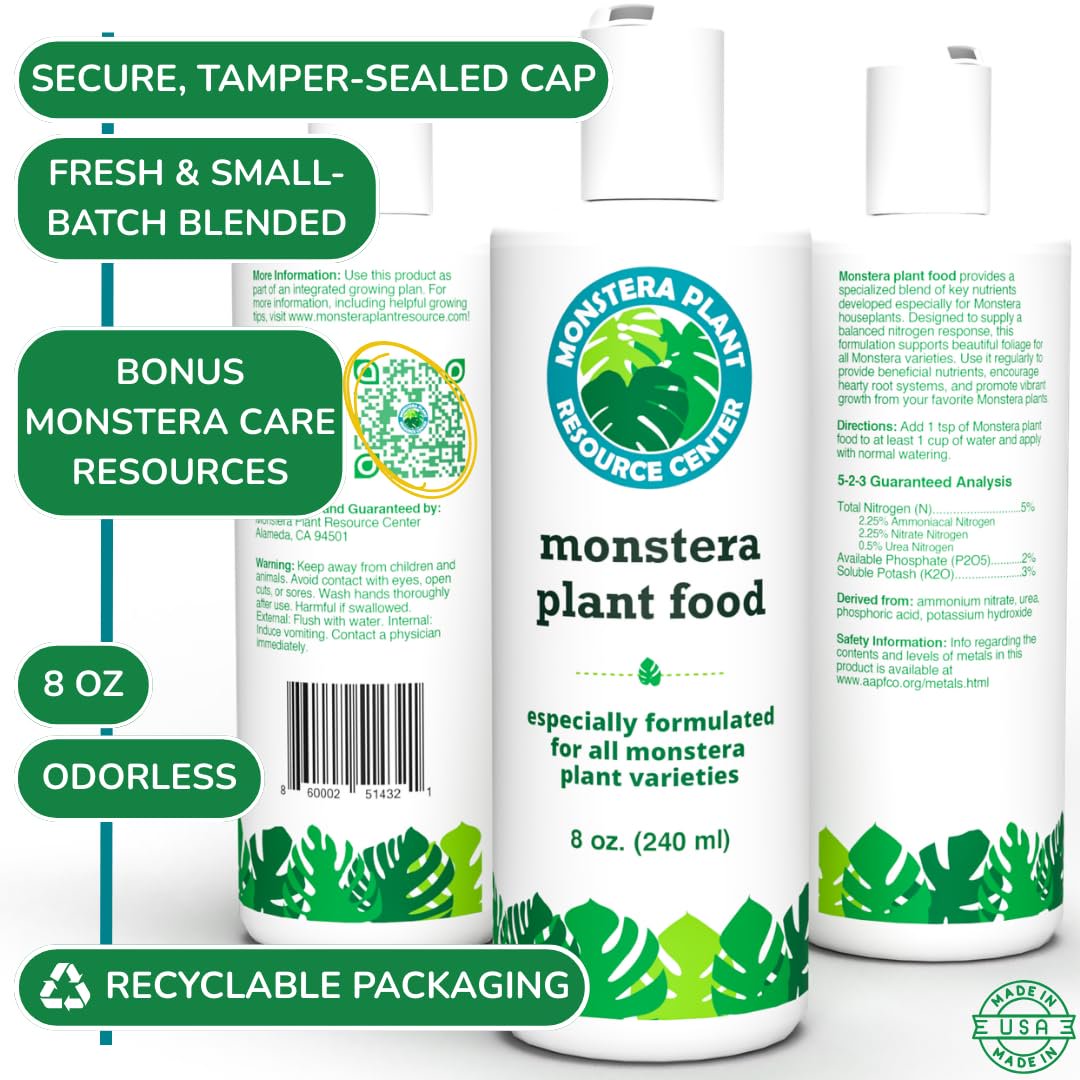 monstera deliciosa fertilizer requirements Monstera Plant Food – Enriched, Bioavailable Liquid Fertilizer