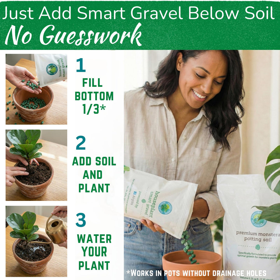 rocks for drainage house plants Smart Gravel Drainage Rocks for Potted Plants — Eco-Friendly Overwatering Solution