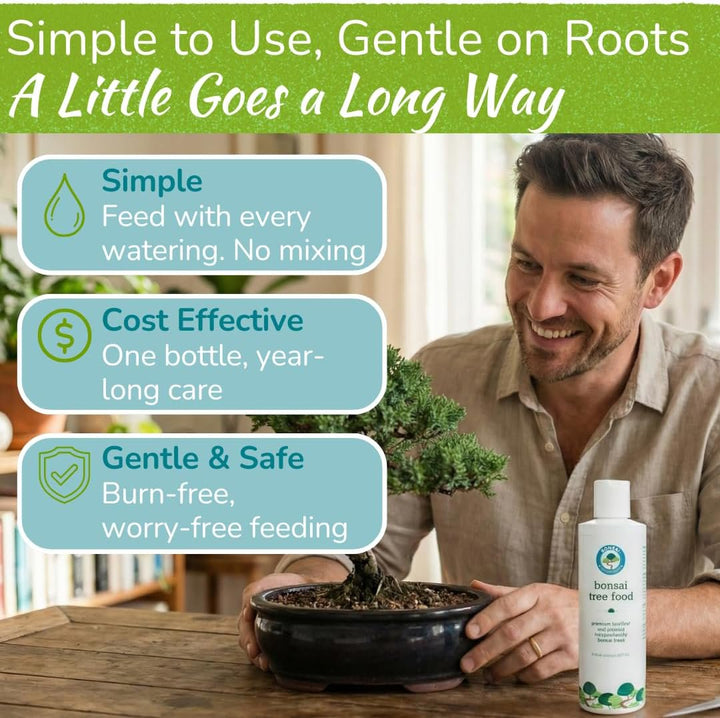 Bonsai Tree Food – Enriched, Bioavailable Liquid Fertilizer | 8 oz